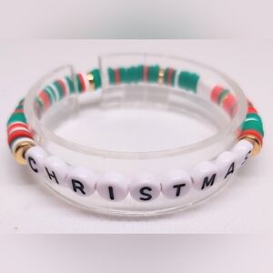 Christmas Bracelet Beaded Women's New f57‎